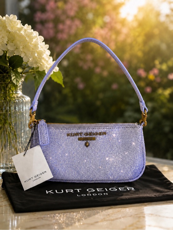 Kurt Geiger Handbags - COMFY LOW 🔥 Kurt Geiger London Highgate Lavender Sparkle Mini Shoulder Bag 💫